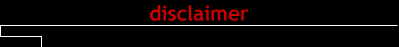 disclaimer